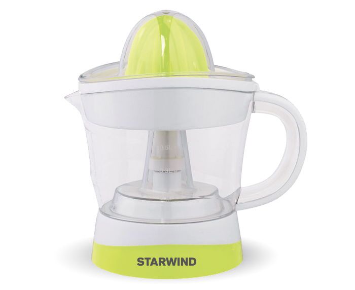 Соковыжималка Starwind SJ 1121 красный/прозрачный