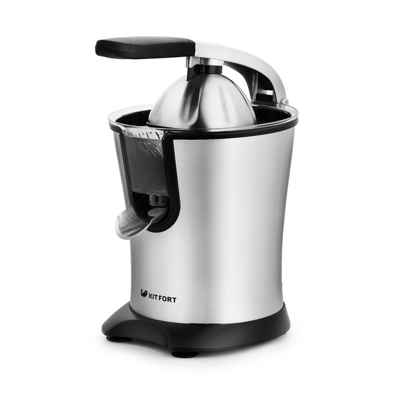 Соковыжималка Kitfort КТ-1108 серебристый/черный