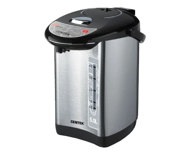 Термопот Centek СТ- 1083 (сталь) 5.0л 850 Вт, 3 способа подачи, повторное кипячение. двойная защита