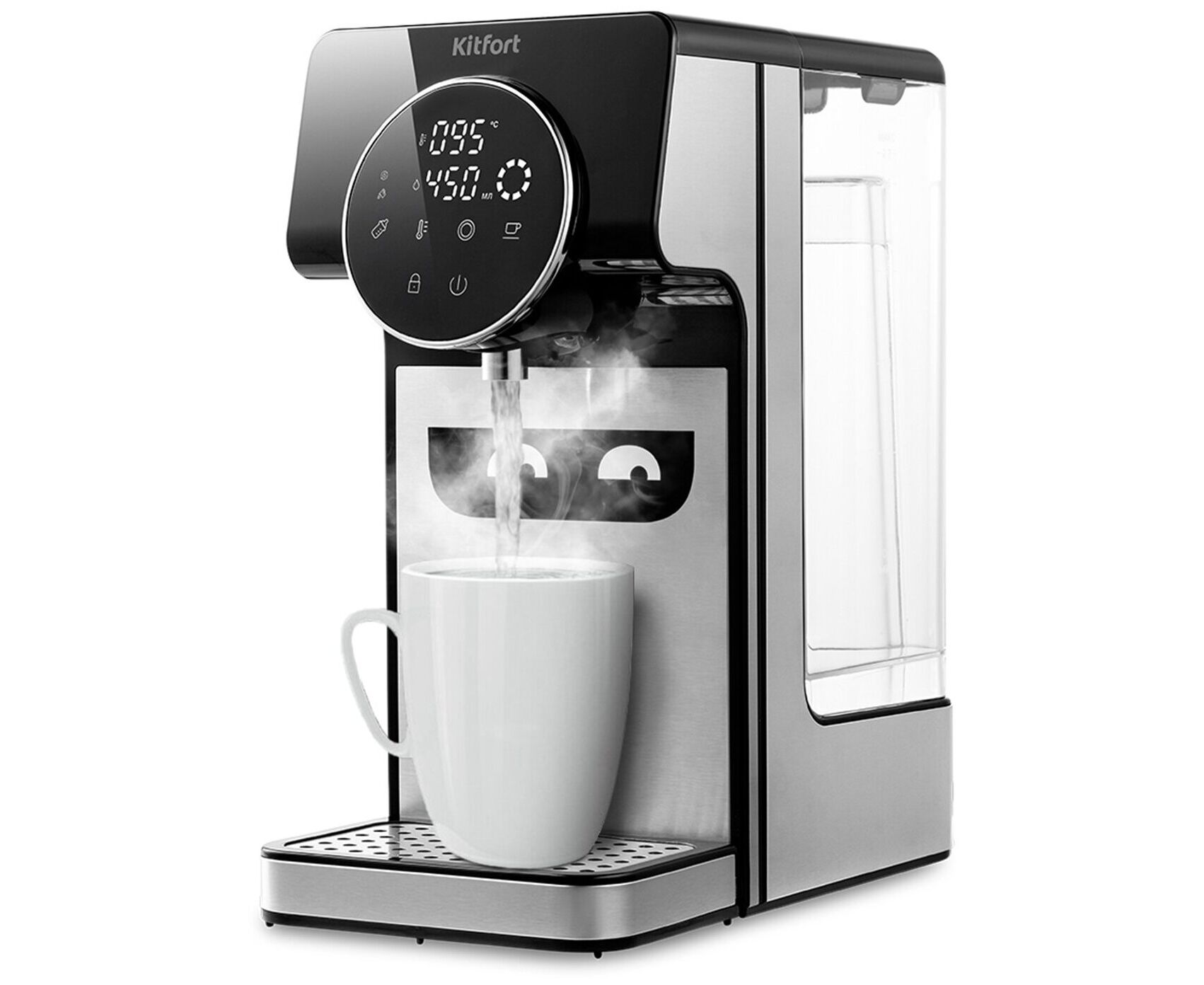 Термопот Kitfort КТ-2510 серебристый/черный