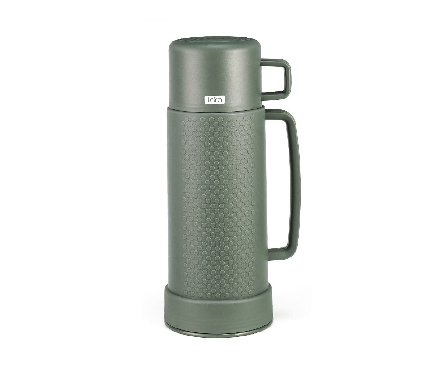 Термос LARA LR04-82 - 1000 мл, стеклянная колба, долгое сохранение, кружка