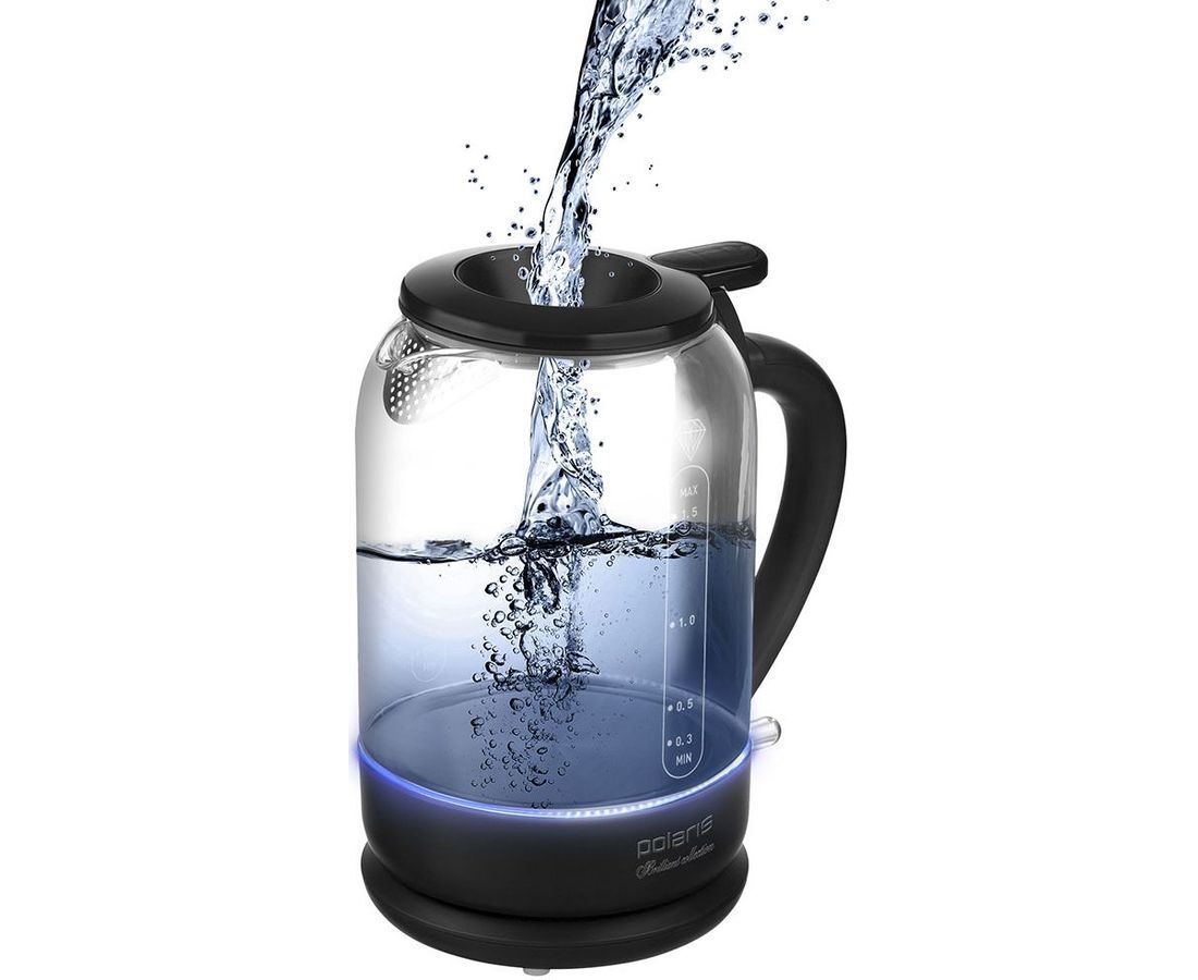 Чайник Polaris PWK 1753 CGL черный/стекло