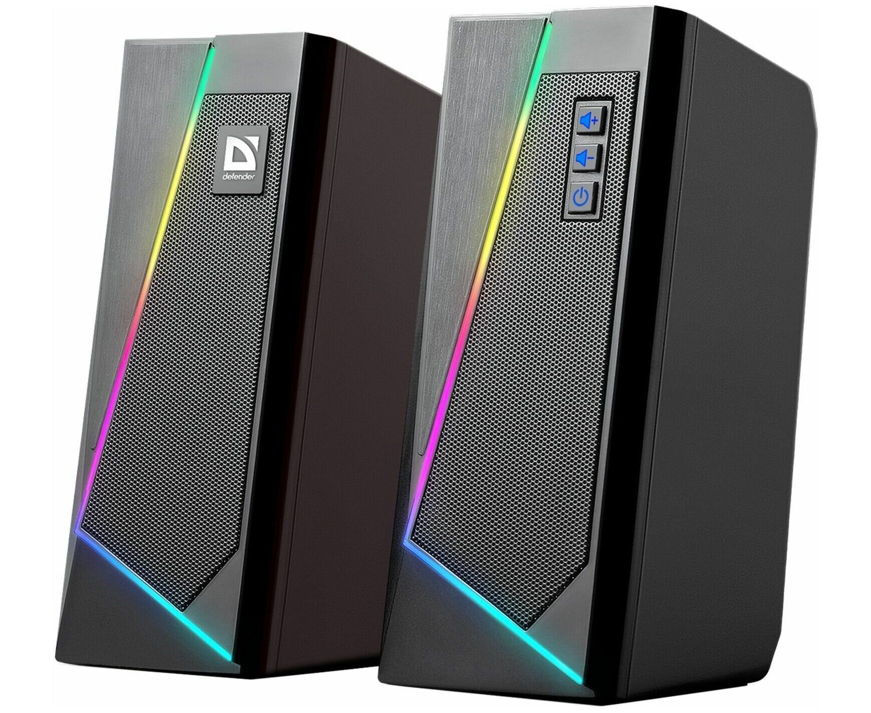 Акустическая система 2.0 DEFENDER Solar 3 10 Вт, BT/Light питание от USB 65103