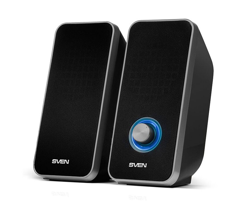 Акустическая система 2.0 SVEN 325, мощность 2х 3 Вт(RMS), USB, черный