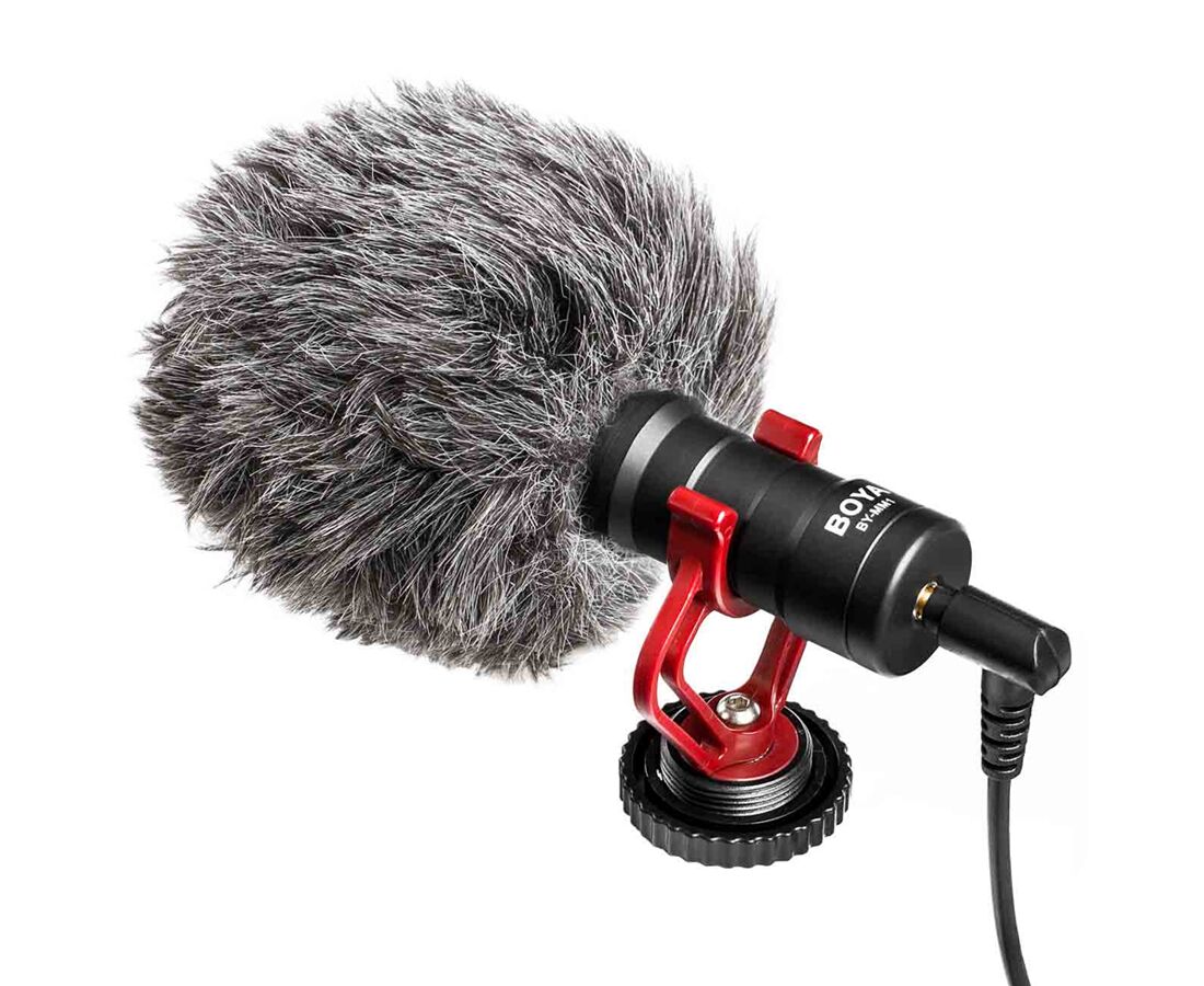 Микрофон BOYA BY-MM1, универсальный кардиоидный, Jack 3.5mm, черный, TRS/TRRS connector