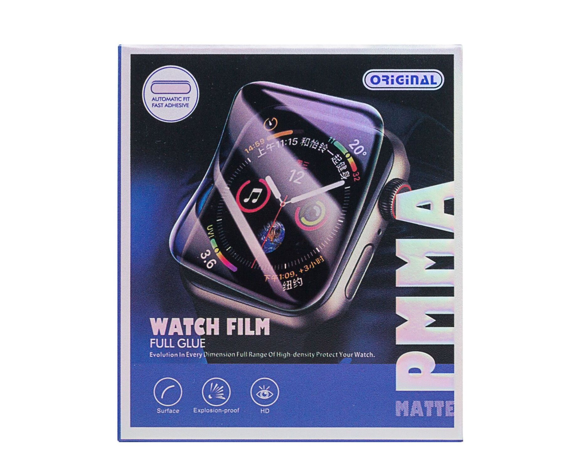 Защитная пленка TPU - Polymer nano для "Apple Watch 41 mm" (black) (202972)