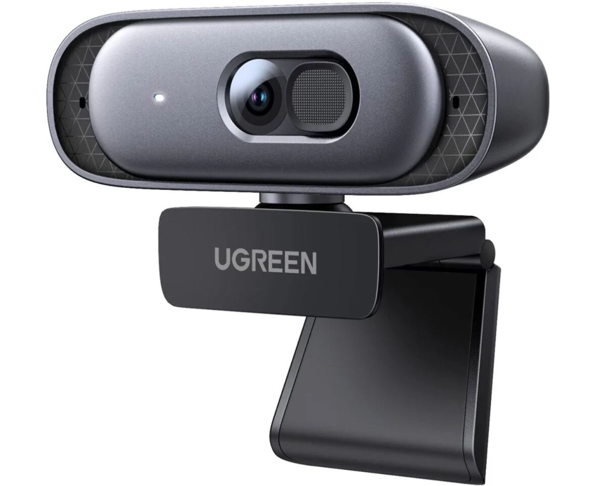 Web камера UGREEN CM778 (35626) USB HD Camera 2 K 30 FPS Gray