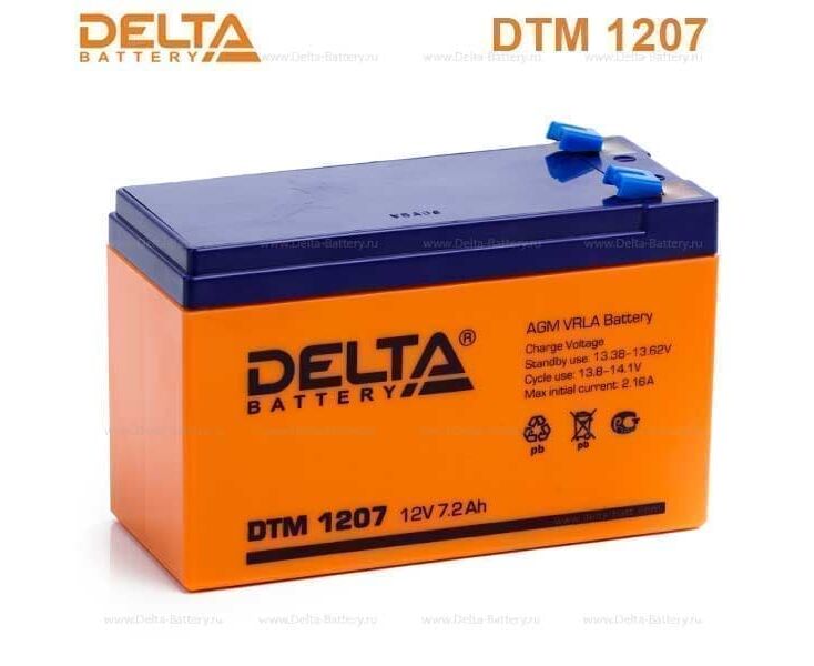 Батарея для ИБП Delta DTM 1207 12 В 7.2 Ач