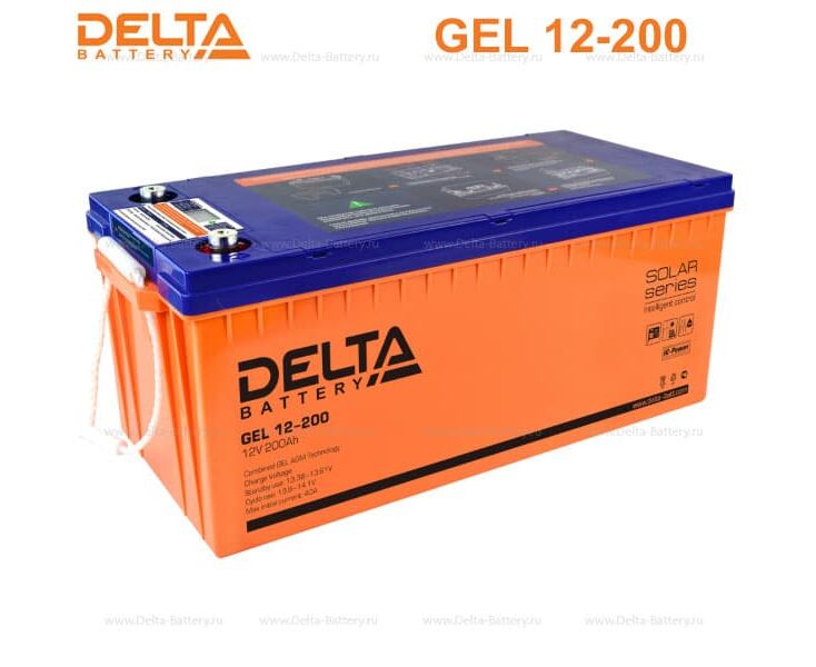Батарея для ИБП Delta GEL 12-200 12 В 200 Ач