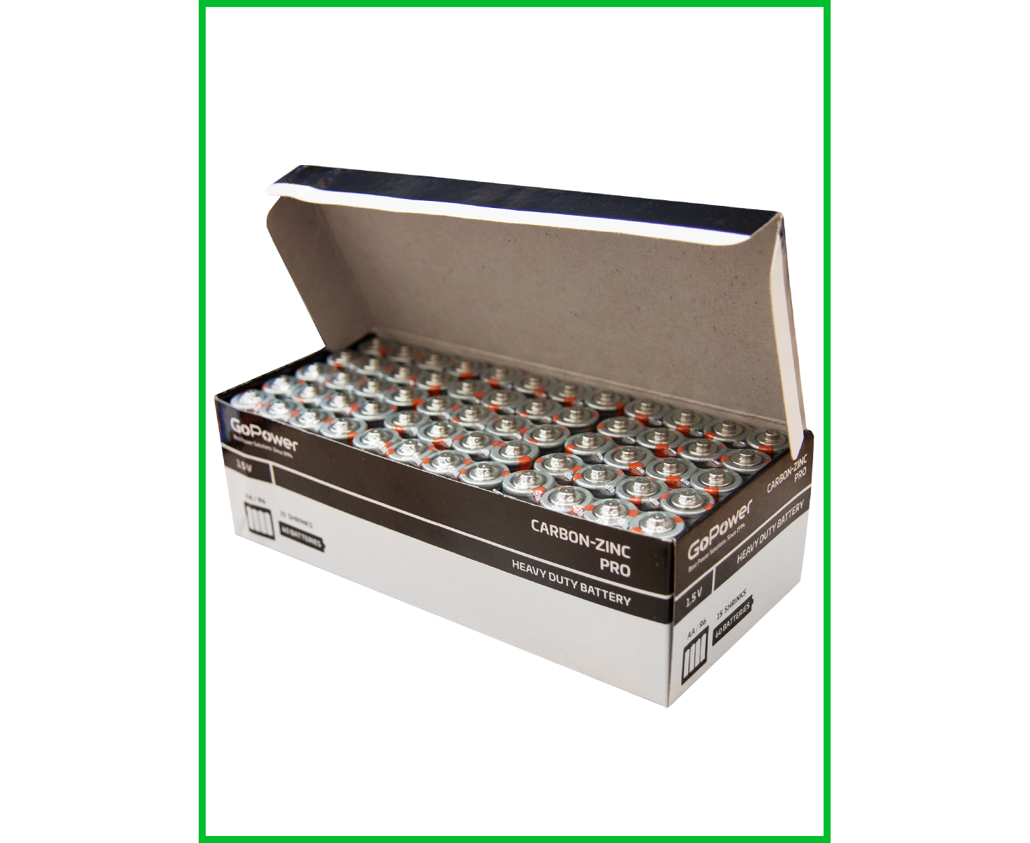 Батарейка Go Power R6 AA Shrink 4 Heavy Duty 1.5 V (4/60/1200)