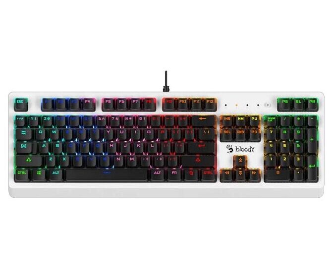 Клавиатура A4 Tech Bloody B810 RC механическая белый/черный