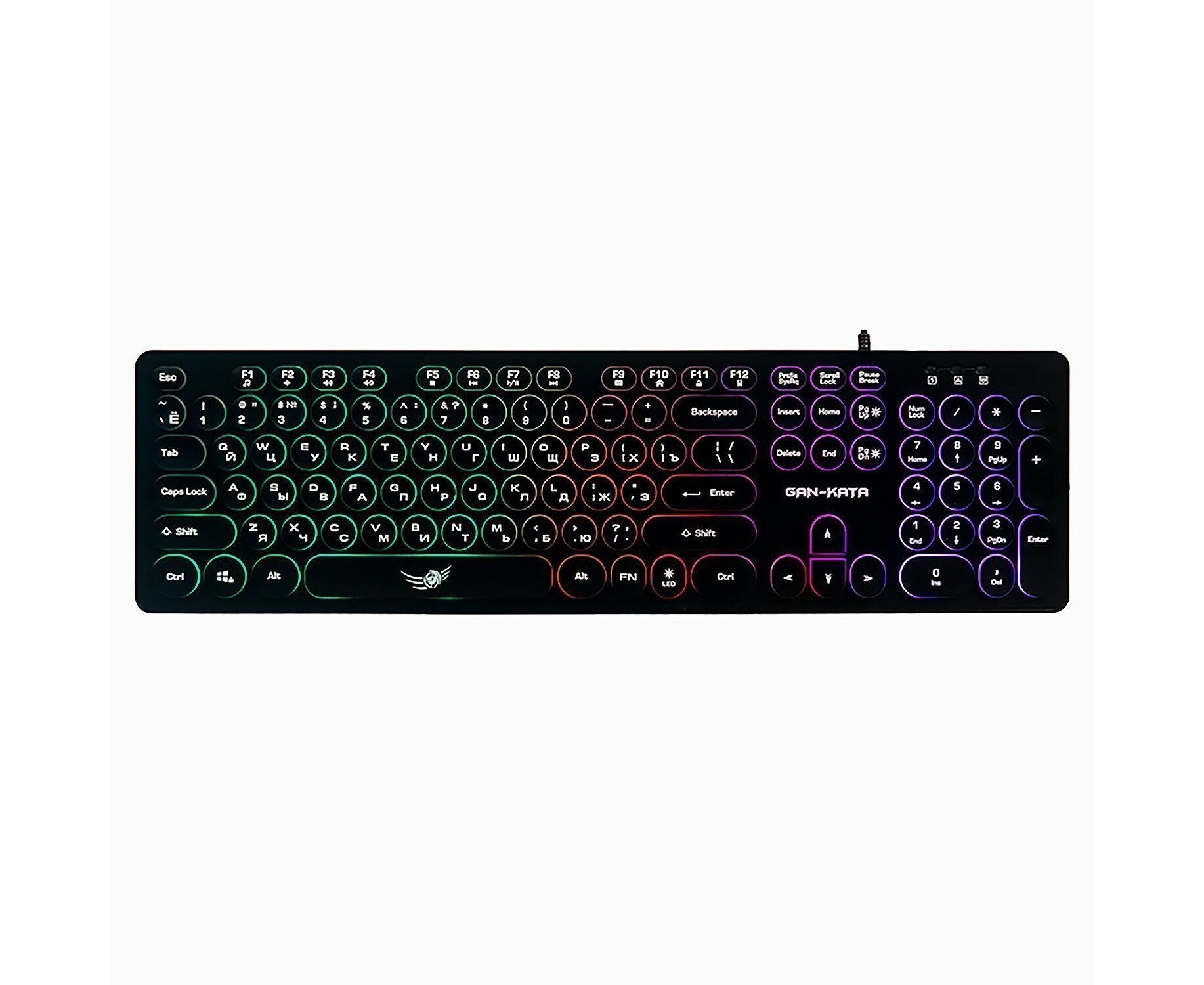 Клавиатура Dialog KGK-16 U Gan-Kata (black) игровая с подсветкой