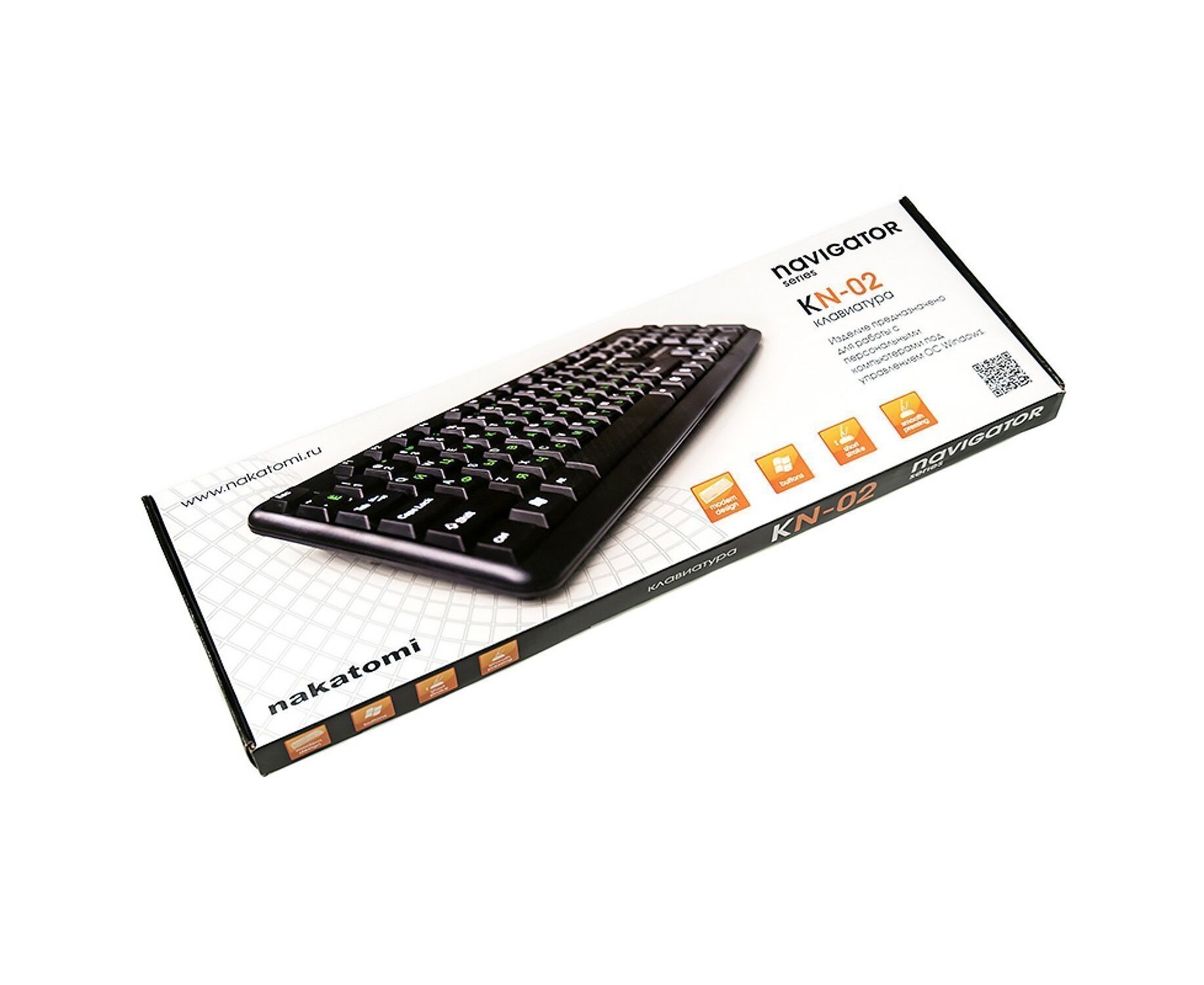 Клавиатура Nakatomi Navigator KN-02 U (black)