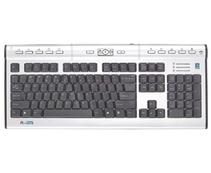 Клавиатура A4 Tech KLS-7 MUU серебристый/черный USB slim Multimedia