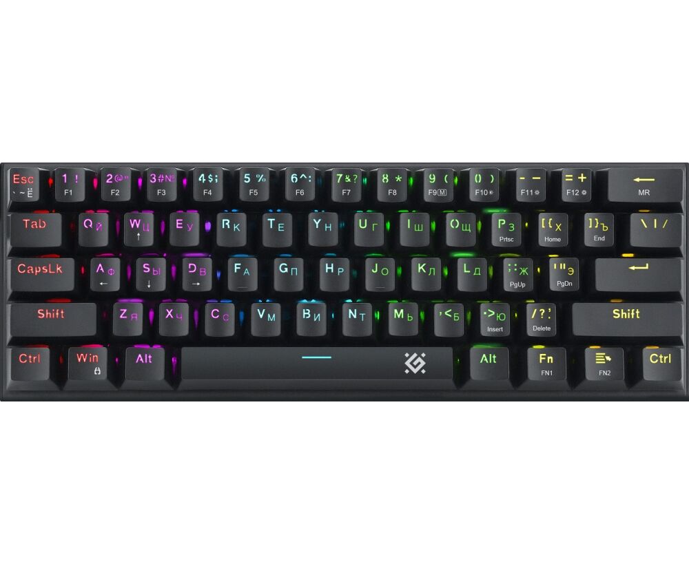 Клавиатура DEFENDER Cairon GK-081, радуж, черн (45081)