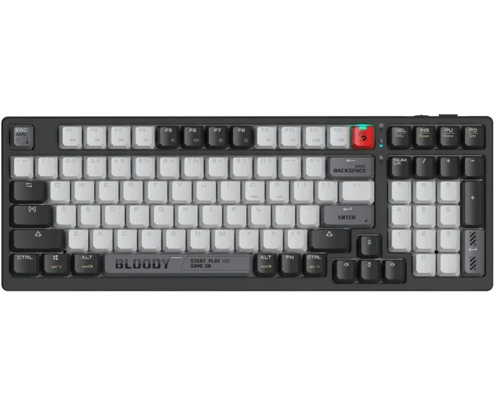 Клавиатура A4 Tech Bloody WS98 механическая черный/белый