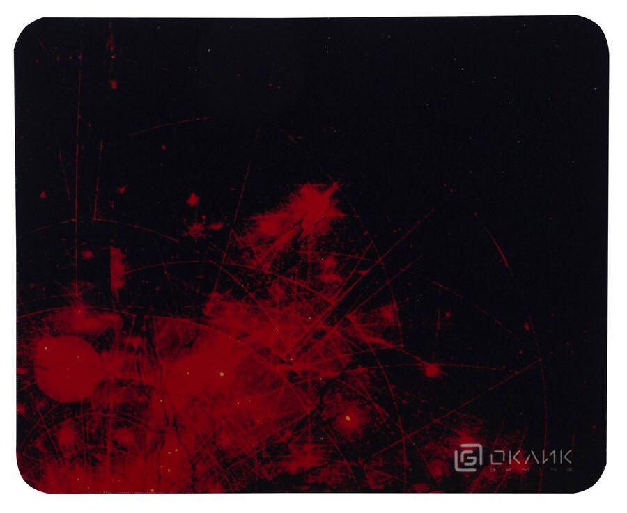 Коврик для мыши Oklick OK-F0252 рисунок/красные частицы