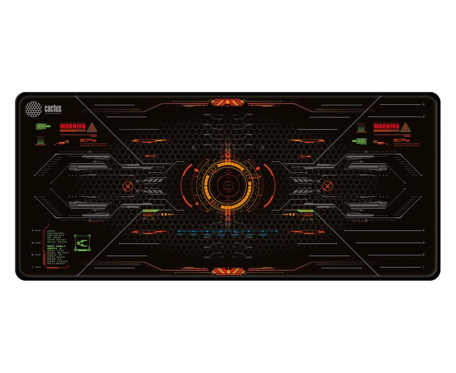 Коврик для мыши Cactus Skytrek черный CS-MP-PRO05 XXL