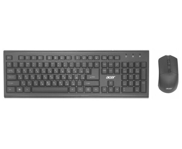 Клавиатура + мышь Acer OKR120 клав:черный мышь:черный USB беспроводная