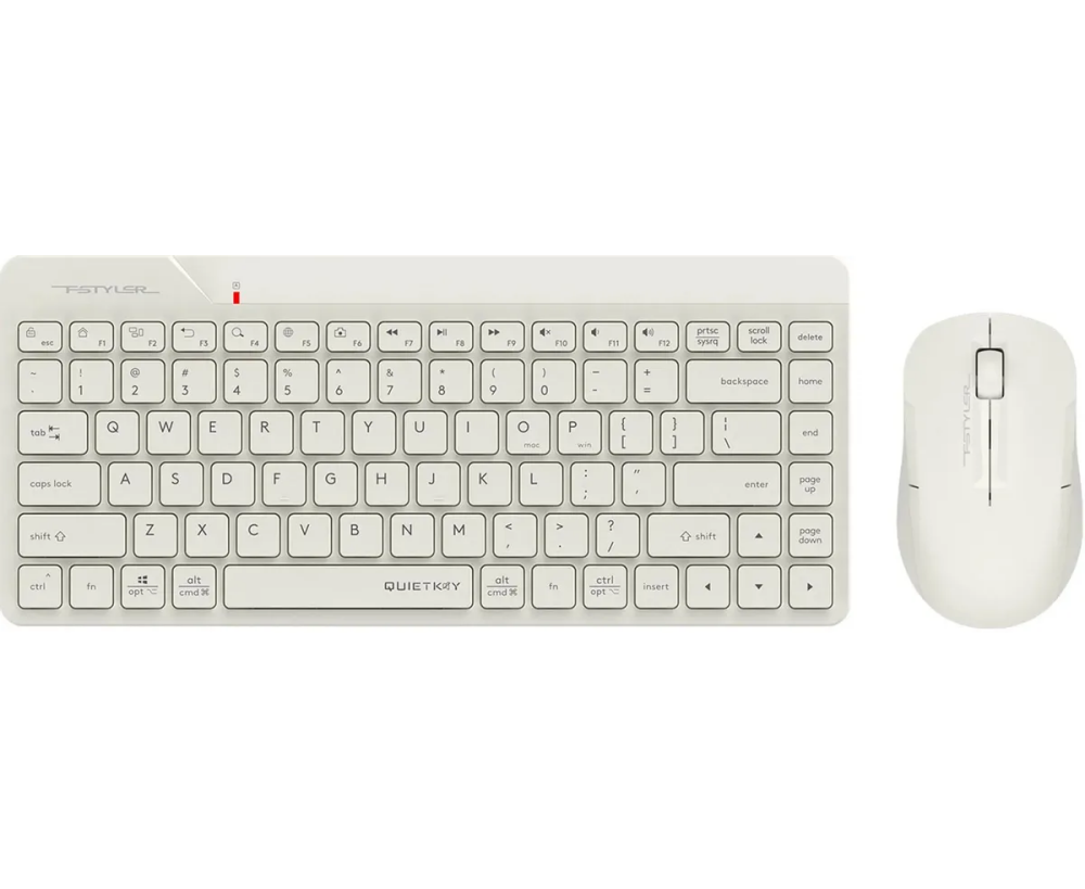 Клавиатура + мышь A4 Tech Fstyler FG2200 Air2 (бежевый)