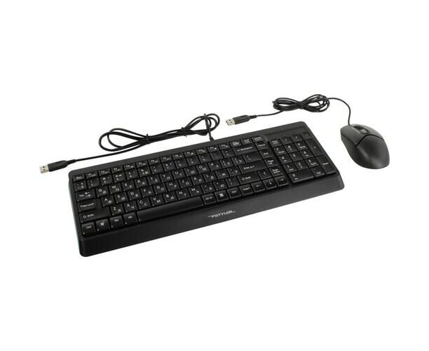 Клавиатура + мышь A4 Tech Fstyler F1512 черный USB проводн.