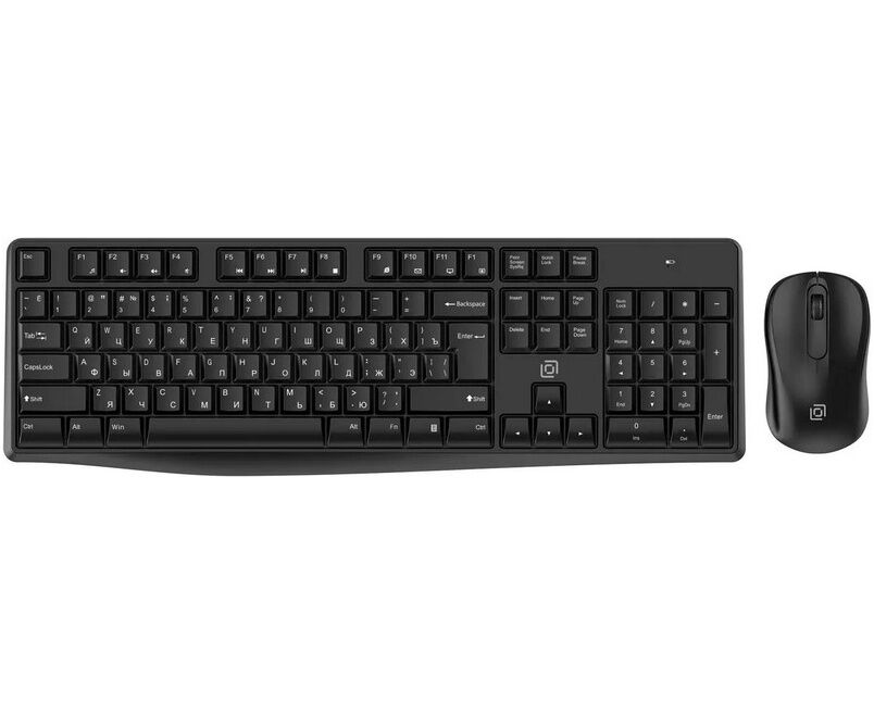 Клавиатура + мышь OKLICK S260 W клав. черный мышь черный