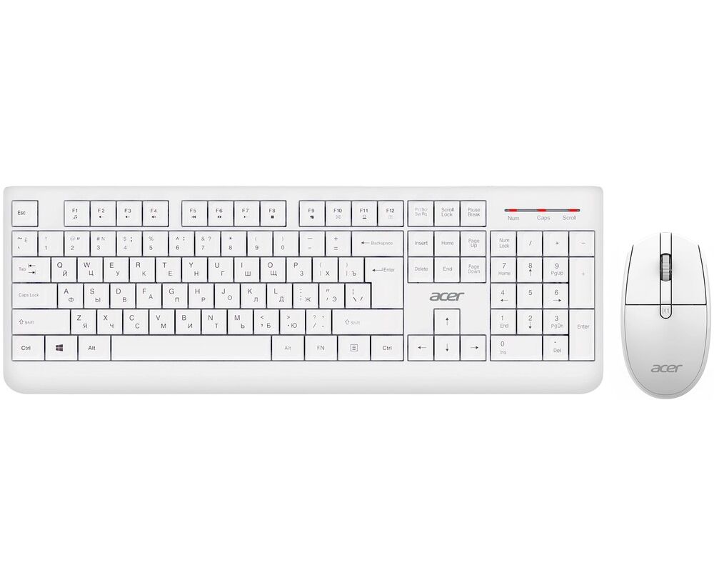 Клавиатура + мышь Acer OCC401 (ZL.ACCCC.017) белый