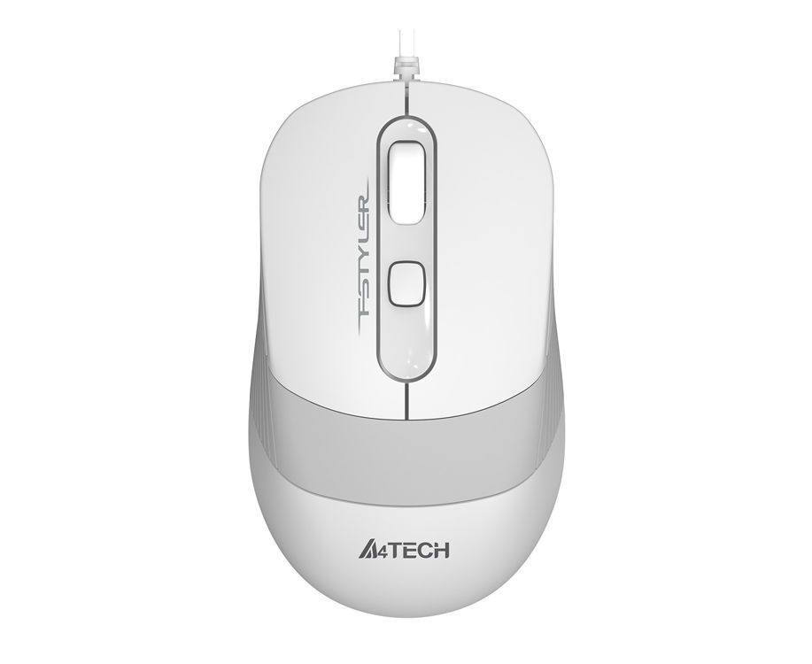 Мышь A4 Tech Fstyler FM10 белый/серый оптич. 1600dpi USB 4but (FM10 WHITE)