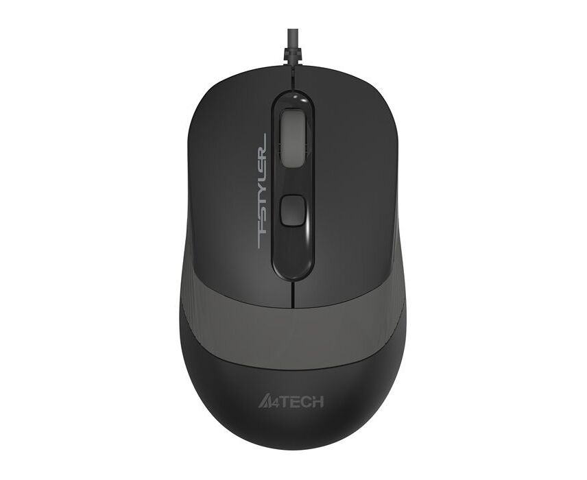 Мышь A4 Tech Fstyler FM10 черный/серый оптич. 1600dpi USB 4but (FM10 GREY)