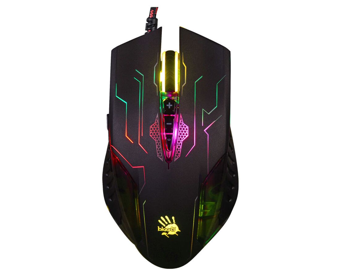 Мышь A4 Tech Bloody Q51 черный/рисунок