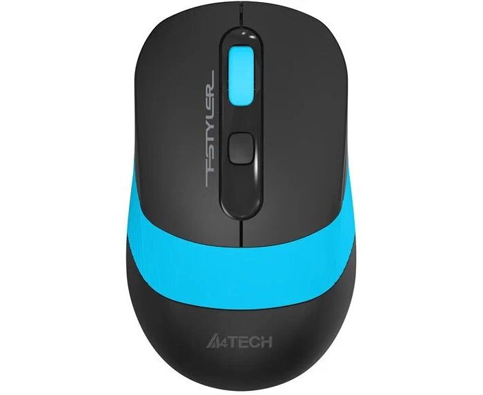 Мышь A4 Tech Fstyler FG10 черный/синий оптич. 2000dpi беспров. USB 4but (FG10 BLUE)