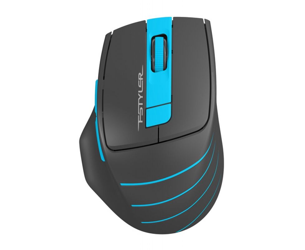 Мышь A4 Tech Fstyler FG30 серый/синий оптич. 2000dpi беспров. USB 6but (FG30 BLUE)