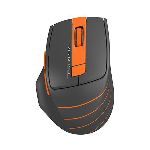 Мышь A4 Tech Fstyler FG30 S серый/оранжевый оптич. 2000dpi silent беспров. USB 6but (FG30 S ORANGE)