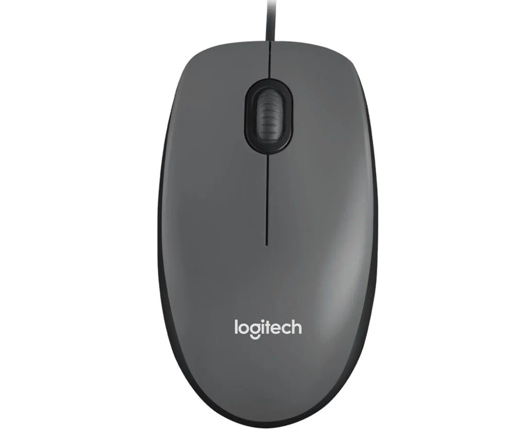 Мышь LOGITECH M90 (910-001793) проводная, серый