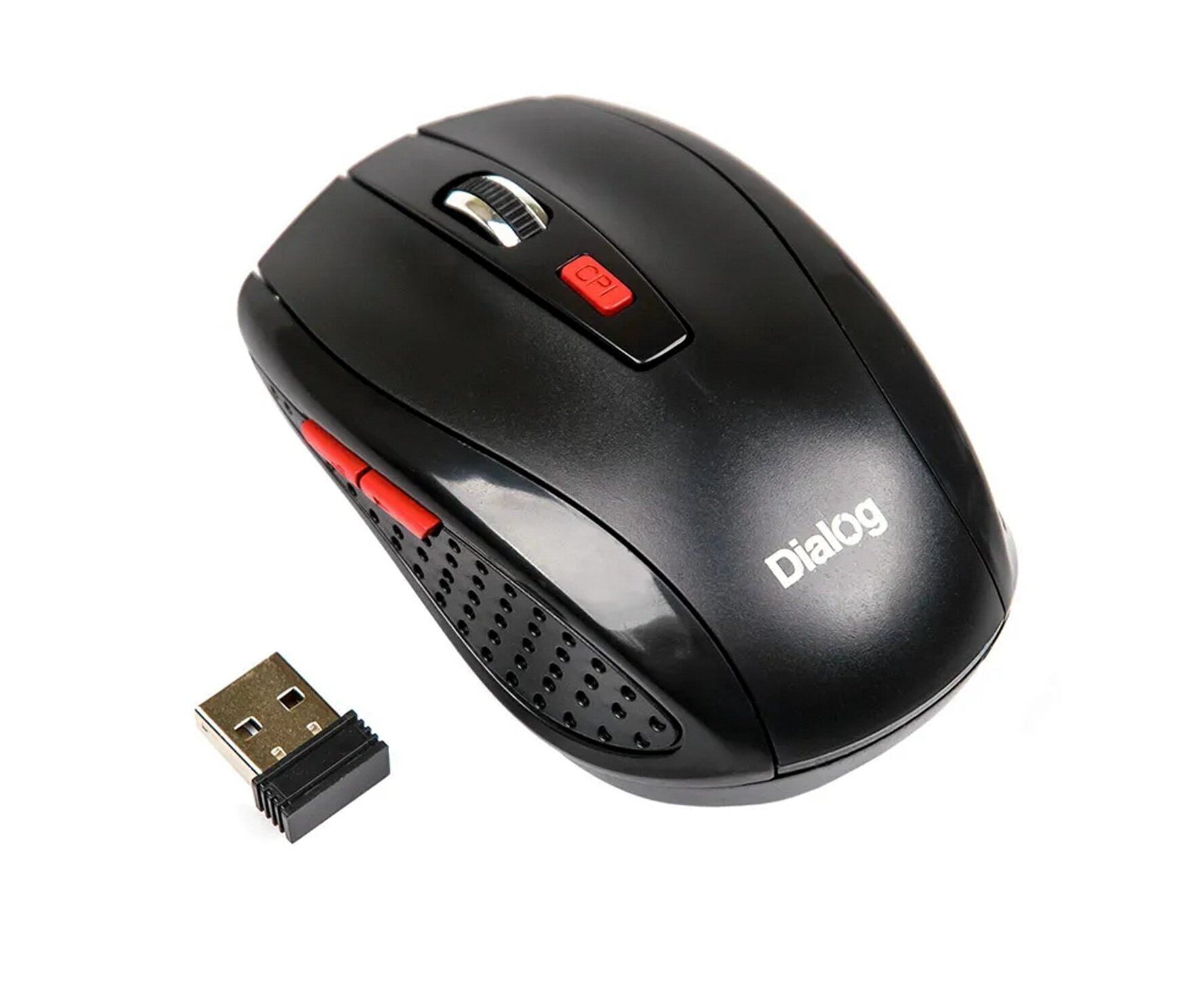Мышь оптическая беспроводная Dialog Pointer MROP-01 UBT (black)