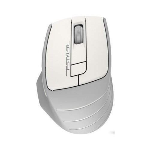 Мышь A4 Tech Fstyler FG30 S белый/серый оптич. 2000dpi silent беспров. USB 6but (FG30 S WHITE)