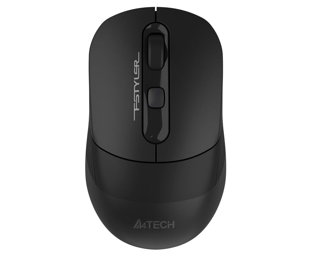 Мышь A4 Tech Fstyler FB10 C черный оптич. 2000dpi беспров. BT/Radio USB 4but (FB10 C STONE BLACK)