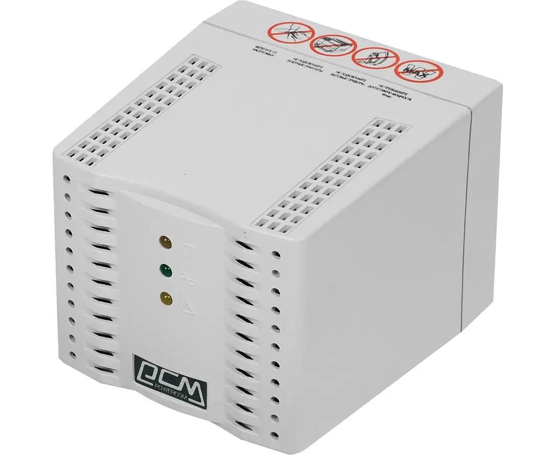 Стабилизатор напряжения Powercom TCA-3000 1500 Вт 3000 ВА белый