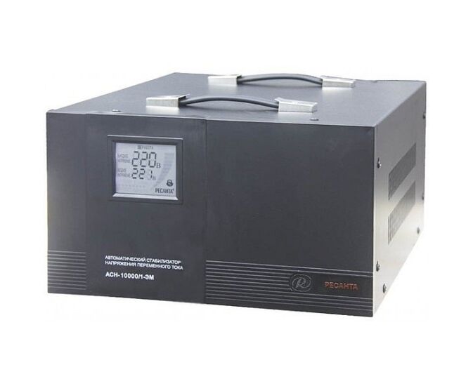 Стабилизатор напряжения Ресанта АСН-8000/1-ЭМ черный