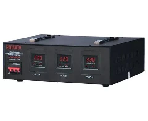 Стабилизатор напряжения Ресанта АСН-3000/3 черный