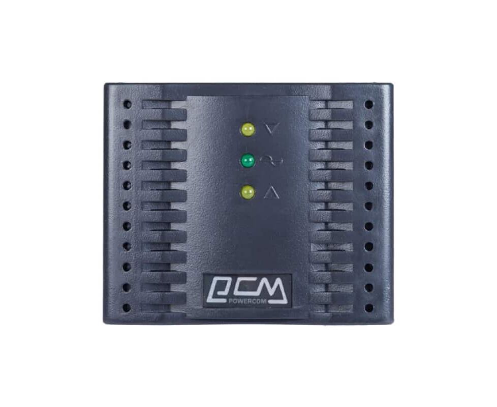 Стабилизатор напряжения Powercom TCA-1200 (4 EURO) черный