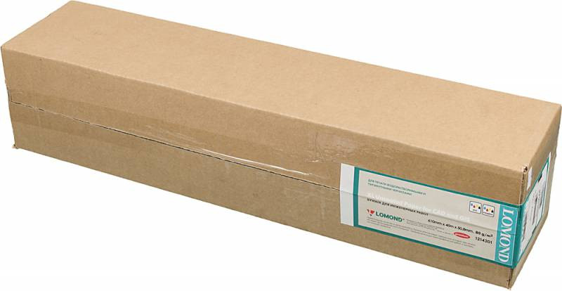 Бумага Lomond 1214201 24"(A1) 610мм-45м/80г/м 2/белый