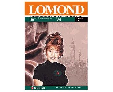 Термотрансфер Lomond 0808421 A4/140г/м 2/10л/белый для темных тканей