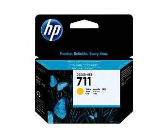 Картридж струйный HP 711 CZ132 A желтый (29мл) для HP DJ T120/T520