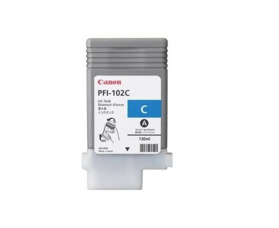 Картридж PFI-102 C Cyan для Canon image PROGRAF i PF510, i PF605, i PF610, i PF650, i PF655, i PF710, i PF750, i PF755, i PF760 130мл (0896 B001)
