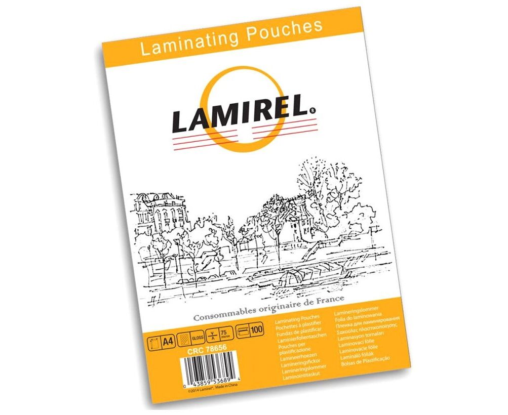 Пленка для ламинирования Lamirel LA-7865601 А4, 75мкм, 100 шт.