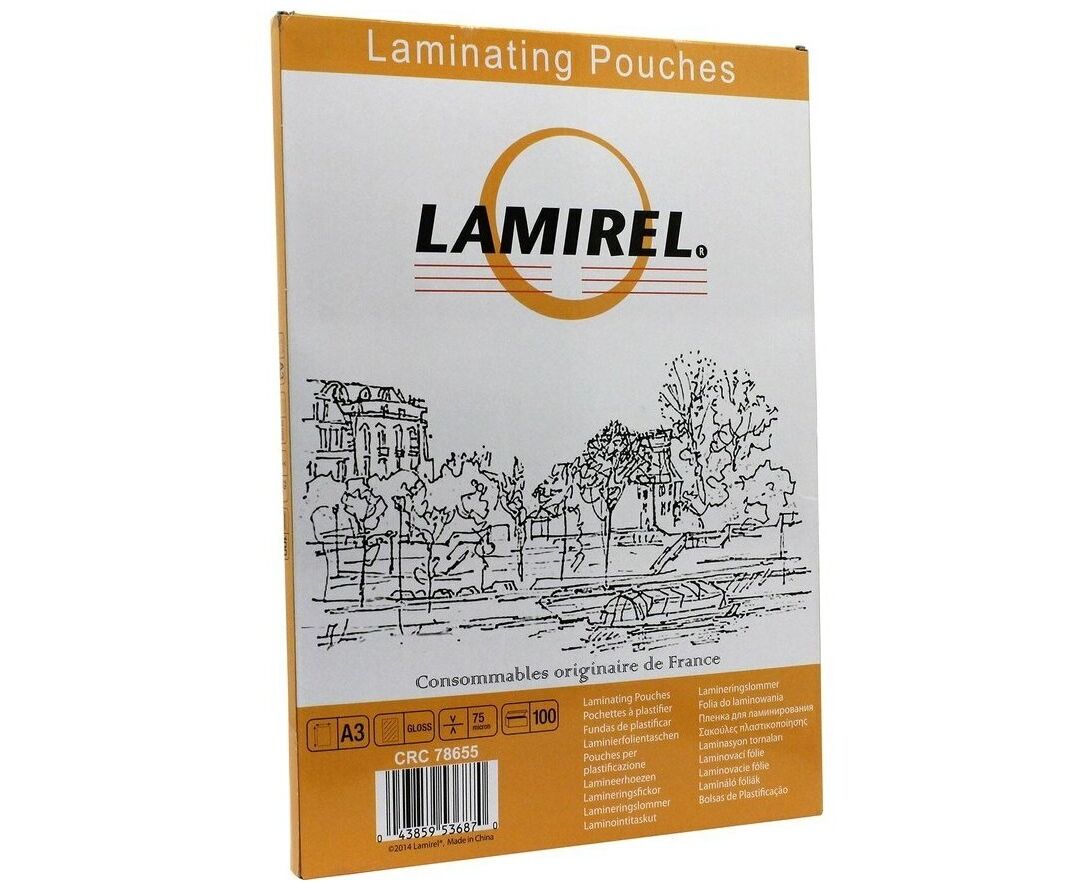 Пленка для ламинирования Lamirel LA-7865701 А5, 75мкм, 100 шт.