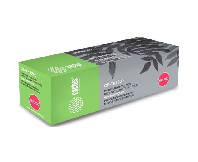Тонер Картридж Cactus CS-TK1200 черный (3000стр.) для Kyocera ECOSYS P2335d; P2335dn; P2335dw