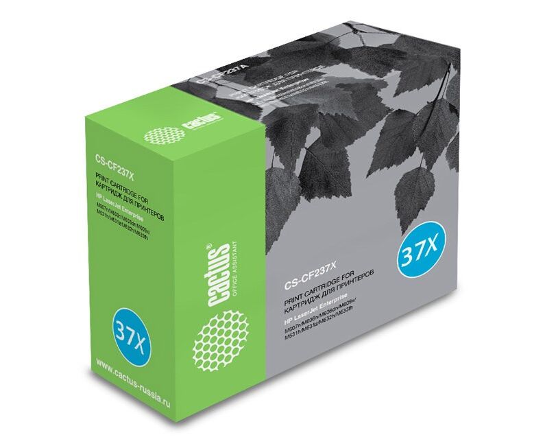 Тонер Картридж Cactus CS-CF237 X черный (25000стр.) для HP LJ M607n/M608n/M608dn/M609x/M631h/M631z/M632h
