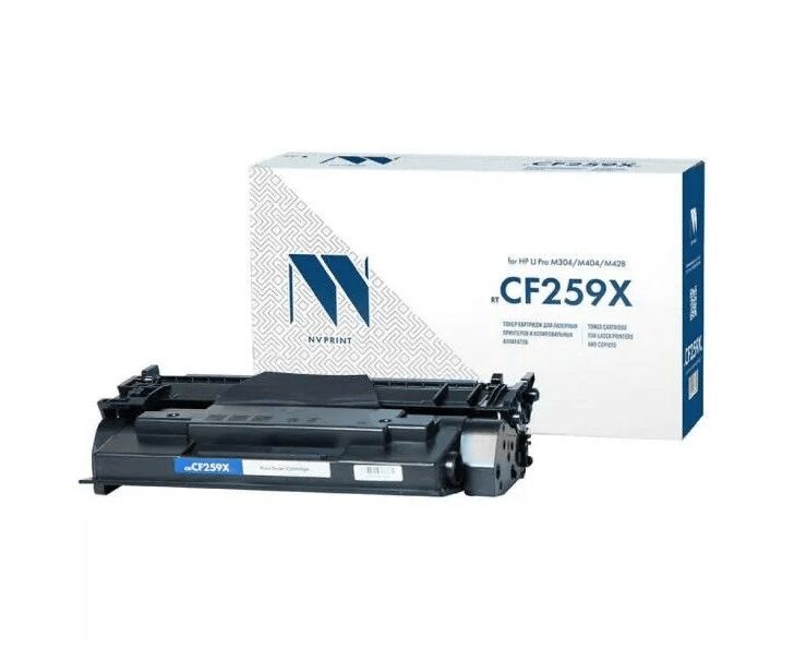 Тонер-картридж с чипом NV Print CF259 X для HP Laser Jet Pro M304/M404n/dn/dw/MFP M428dw/fdn/fdw, 10 K до версии fw2_2230 D
